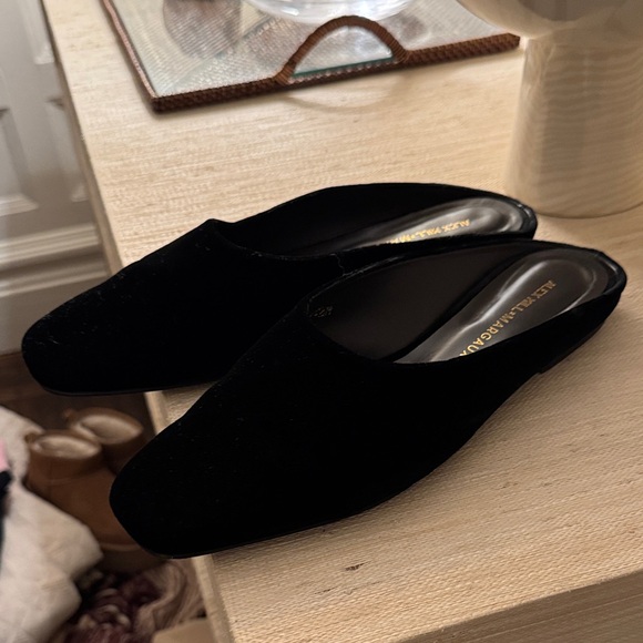 Alex Mill Black Velvet Mules - Picture 3 of 3
